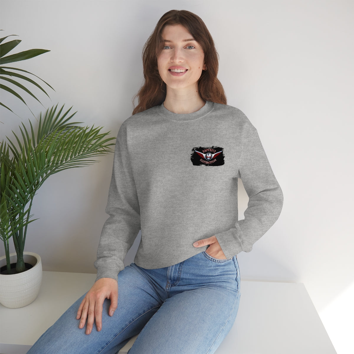 OFFICIAL Superfly ElectroCycles Shop Heavy Blend Sweatshirt (Gildan)- (F/B Print)