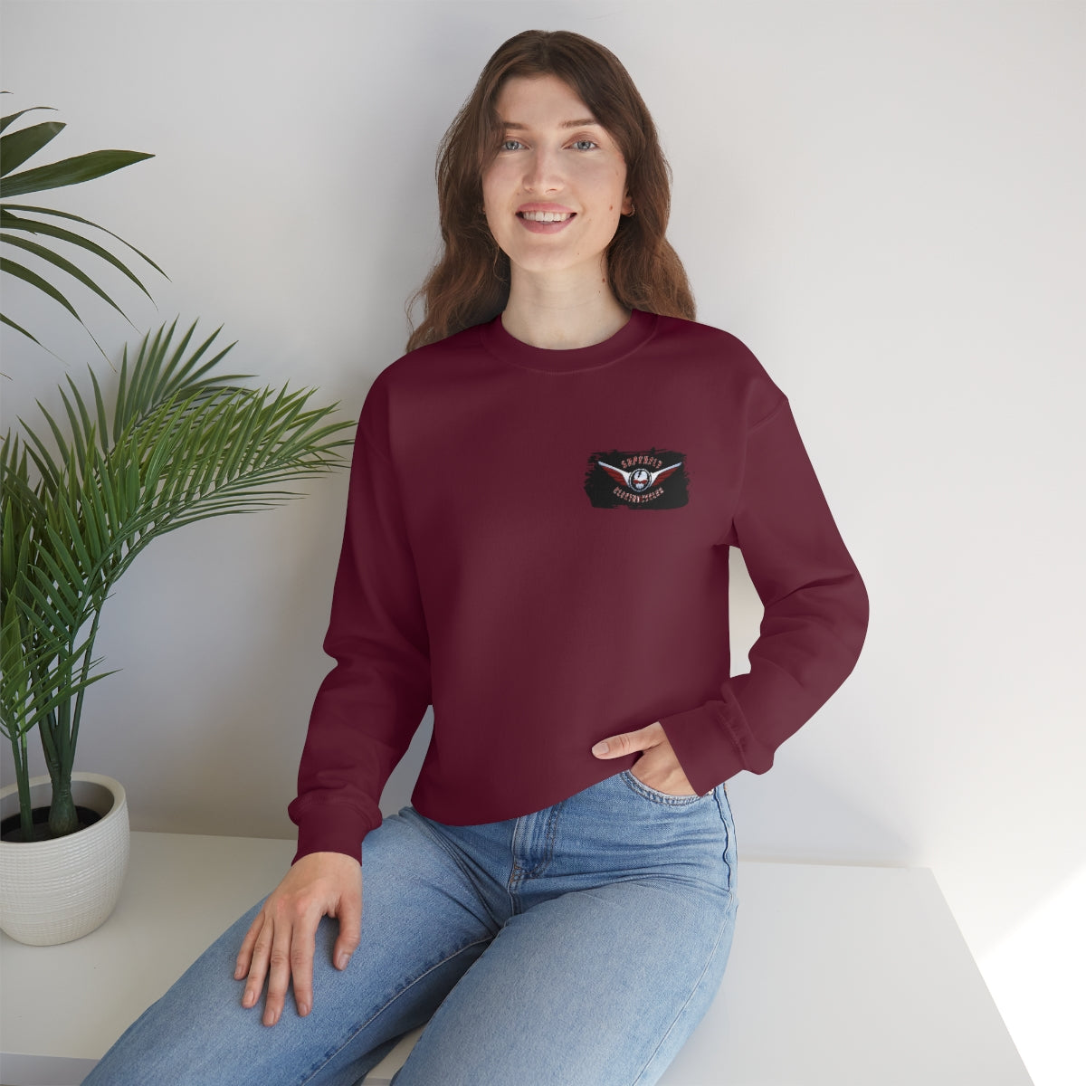 OFFICIAL Superfly ElectroCycles Shop Heavy Blend Sweatshirt (Gildan)- (F/B Print)